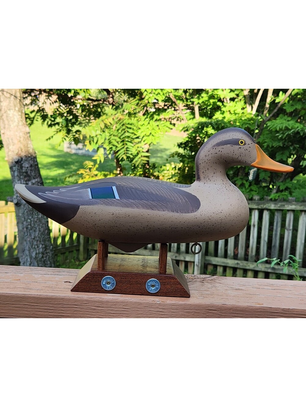 Patrick Vincenti Mallard Drake Decoy Signed 1979 Hand‑Carved Wood Art